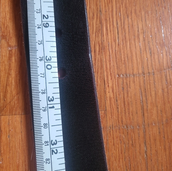 Tweed+💯%Cow Leather Solid Brass Buckle retro belt - Picture 9 of 13